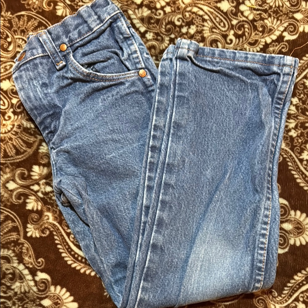 Boys adjustable wrangler jeans